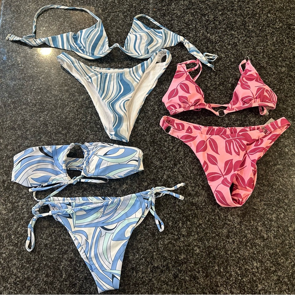 3 Bathingsuits from Shein all size small/medium.
